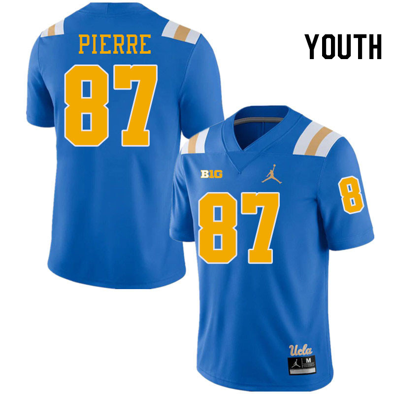 Youth #87 Bryce Pierre UCLA Bruins College Football Jerseys Stitched-Royal